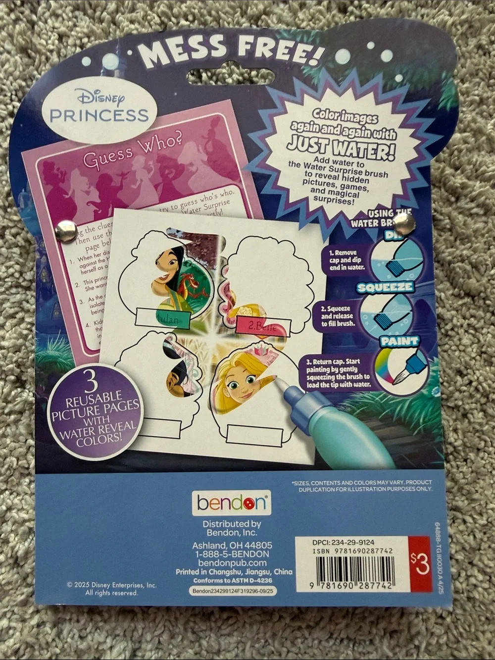 Target Imagine Ink Color-With-Water Activity Books - Blue & Purple